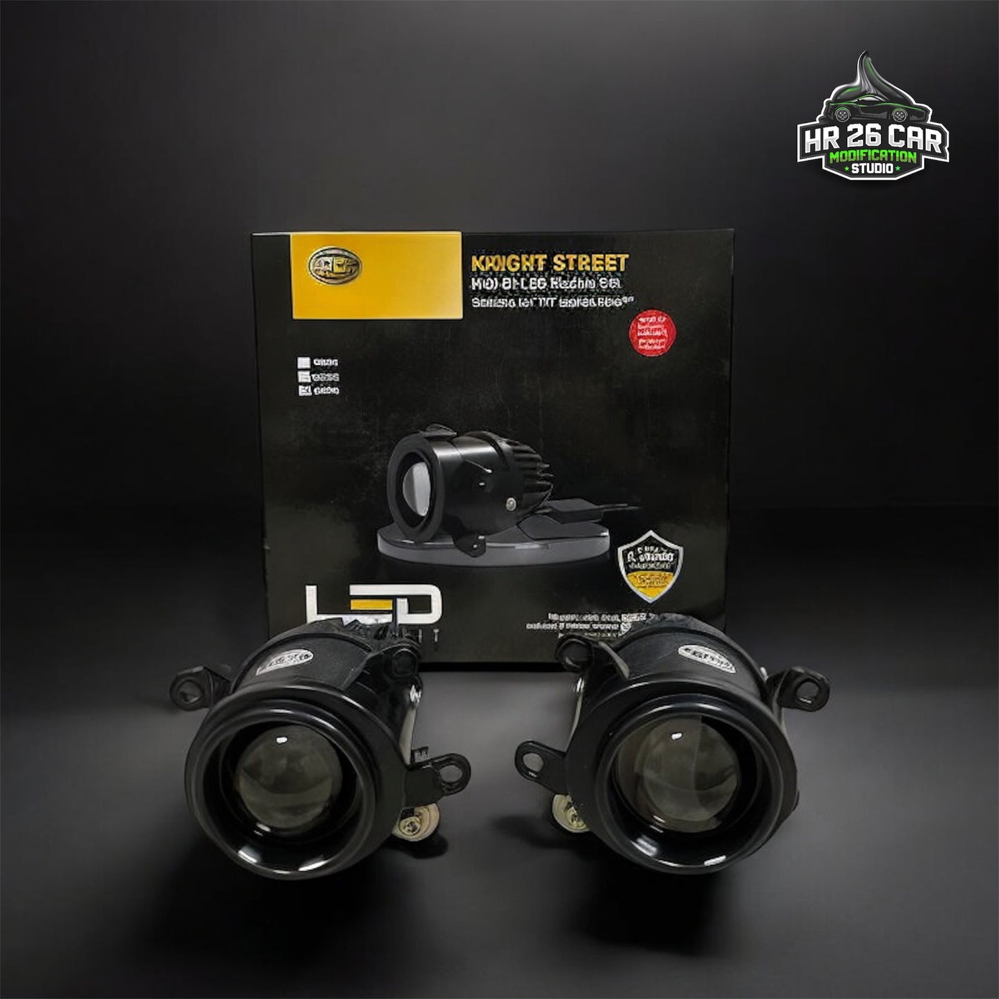 HELLA Knight Street M90 (3-inch) Module Dual Beam Set – LED Projector Module for Fog/Driving Lamps