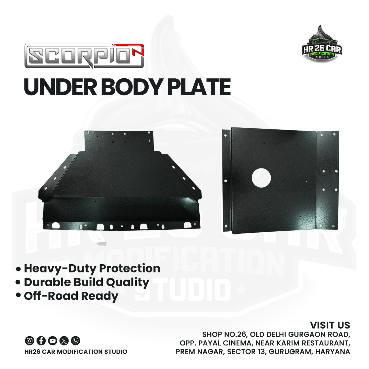 Under Body Protection Plate for Mahindra Scorpio N | Heavy-Duty Engine Guard