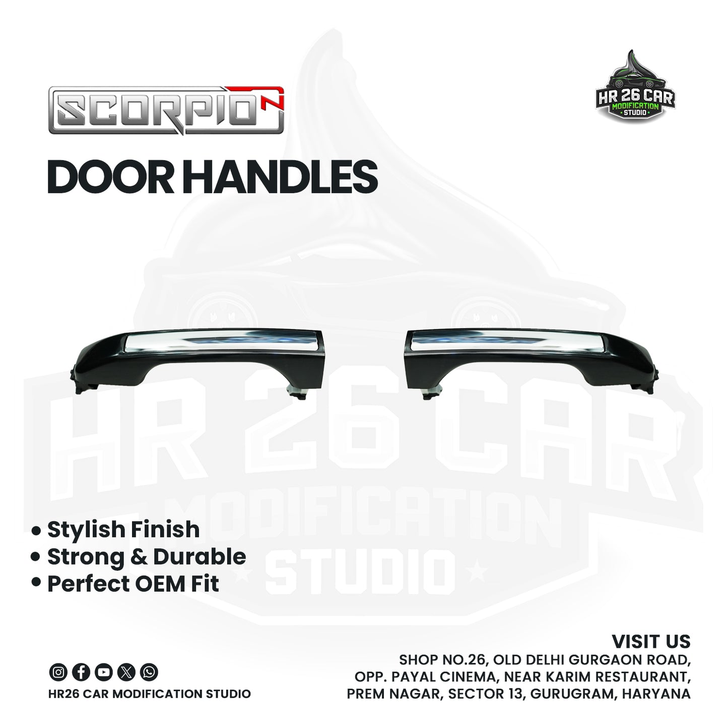 Door Handle Set for Mahindra Scorpio N | OEM Fit |