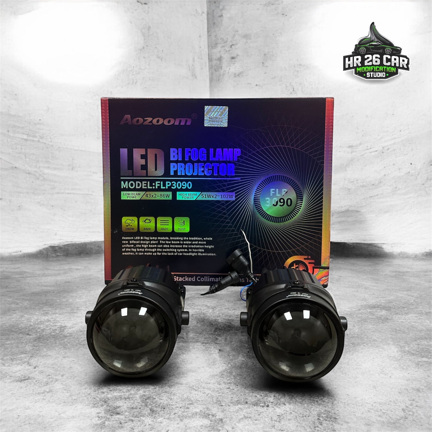 Aozoom FLP 3090 LED Bi-Fog Lamp Projector